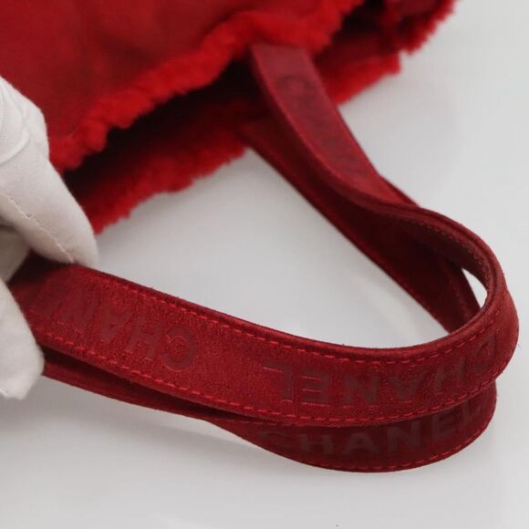 Pre Loved chanel Unisex Red Tote Bags - Picture 7 of 8